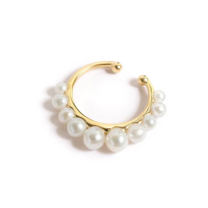 K10 Tambourine Pearl Earcuff PANDERETTA -パンデレッタ- | Ops