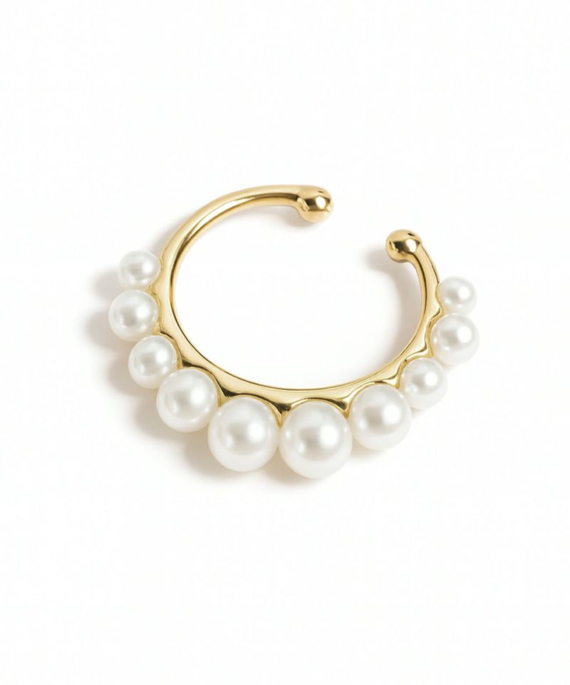 K10 10金 ピアス プレゼント イヤカフ ピアリング 卒業式 入学式 アクセサリー パール イヤリング １０金 10K イヤーカフ シンプル 真珠 レディース イヤカフ K10 パール 淡水真珠  ゴールド イヤリング カジュアル フォーマル おしゃれ