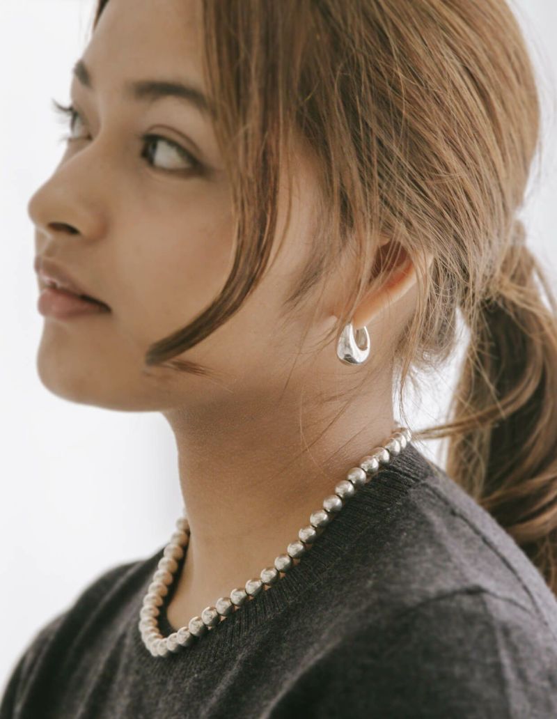 Silver925 Plump Hoop Earrings CAPALLE -カパレ- | Ops.(オプス)公式ストア