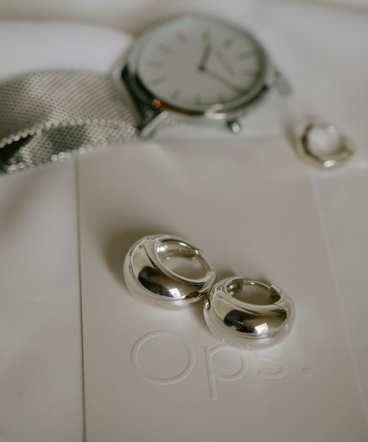 フープピアス 大ぶり　シルバー925 レディース シンプル ブランド