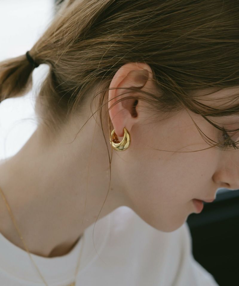 フープピアス 大ぶり　シルバー925 レディース シンプル ブランド