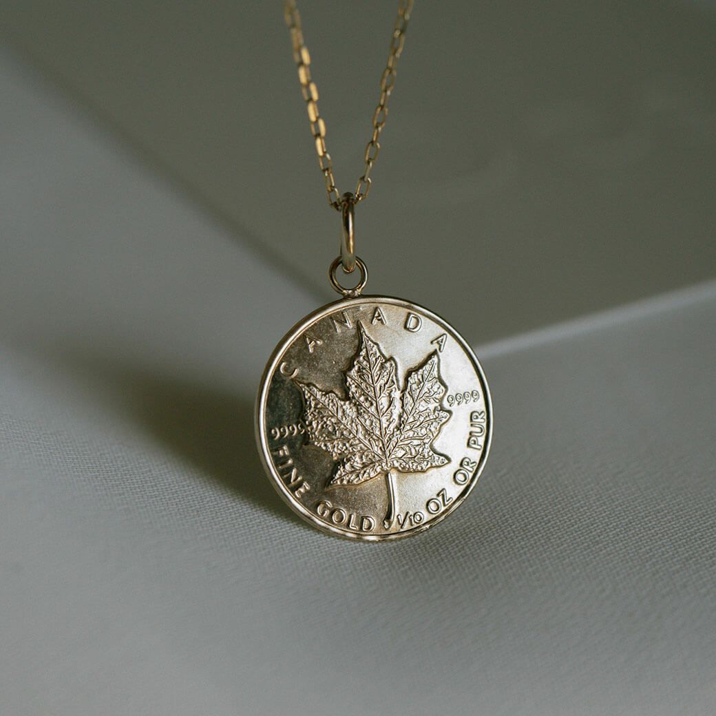 メープルコイン　ネックレス　ゴールド K10 10金 コインネックレス