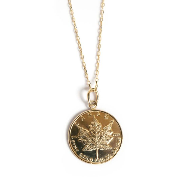 Canadian Maple Leaf Gold Coin Necklace RAFOLIO -ラフォリオ- | Ops