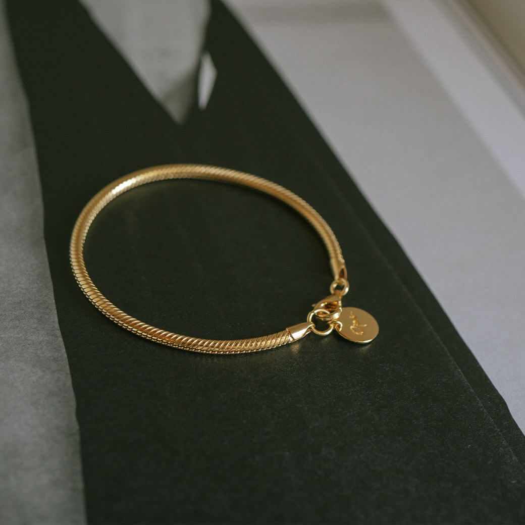 Silver925 Thick Snake Chain Bracelet VENEC BULKY -べネックバルキー 