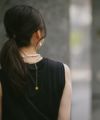 訳ありアウトレット品 通常価格→アウトレット価格 無地 コイン ネックレス ロング レディース シンプル ゴールド ネックレス 【Novac-blanca ノバックブランカ】 長め ペタル 丸 ラウンド サークル 金属アレルギー対応 シルバー925 silver925 たたき