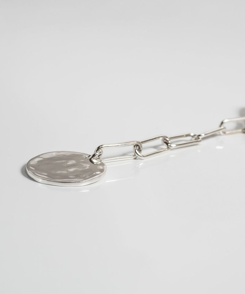 訳ありアウトレット品 通常価格→アウトレット価格 無地 コイン ネックレス ロング レディース シンプル ゴールド ネックレス 【Novac-blanca ノバックブランカ】 長め ペタル 丸 ラウンド サークル 金属アレルギー対応 シルバー925 silver925 たたき