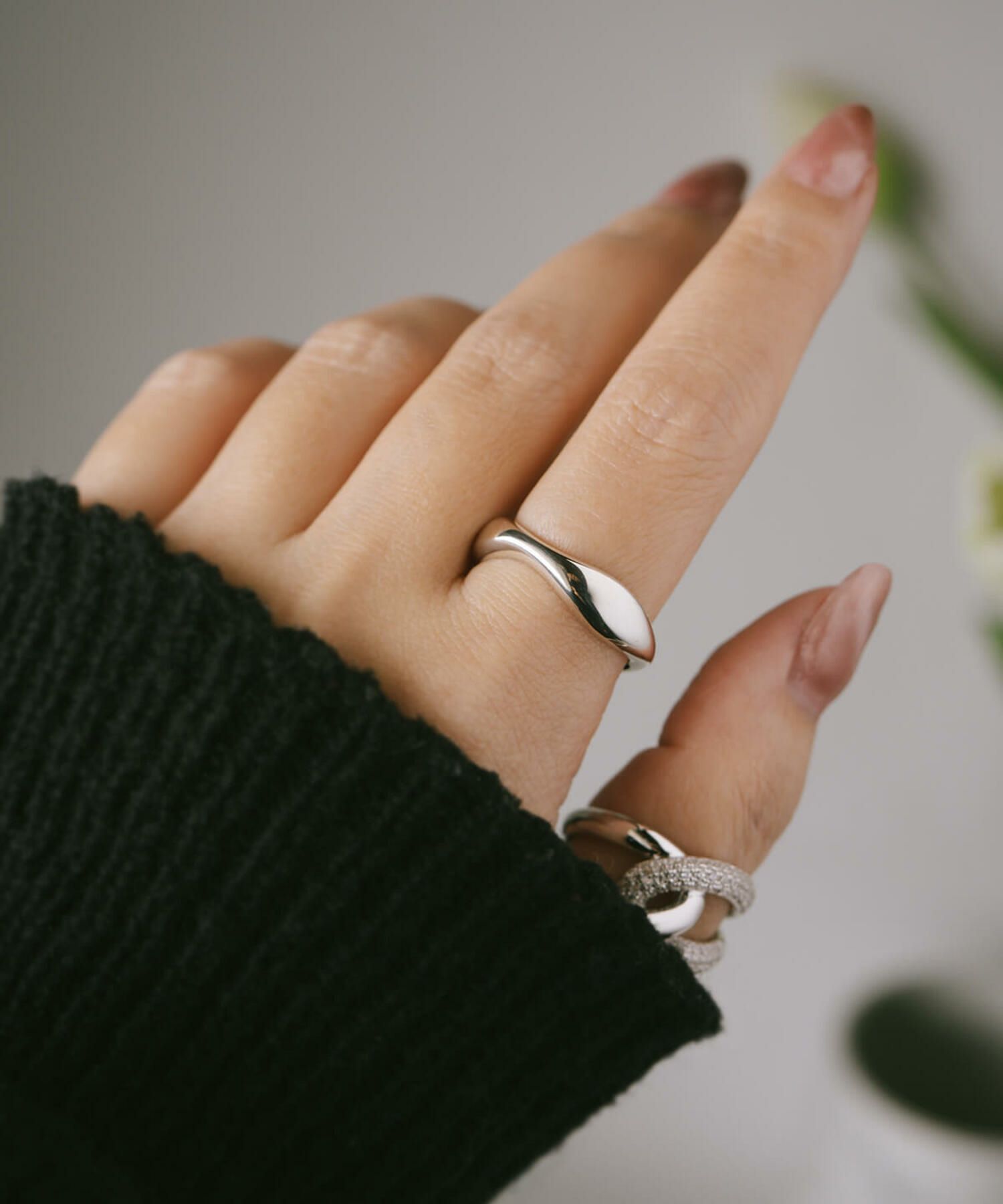 【訳ありアウトレット品】★通常価格→アウトレット価格シルバーリング シンプル 太め 【GREZIO グレジオ】 クラシック バンドリング ウェーブ レディース silver925 リング 925silver シルバー925 デザインリング カジュアル フォーマル 金属アレルギー 安心 指輪