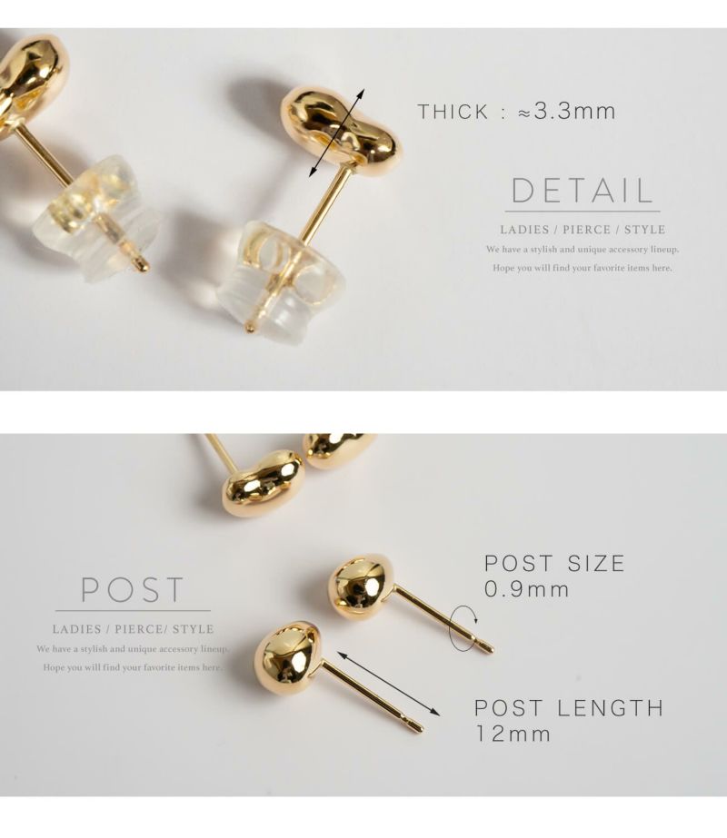 K18 Tiny Studs Earrings MOLLICA GRAND -モリカ グラン- | Ops