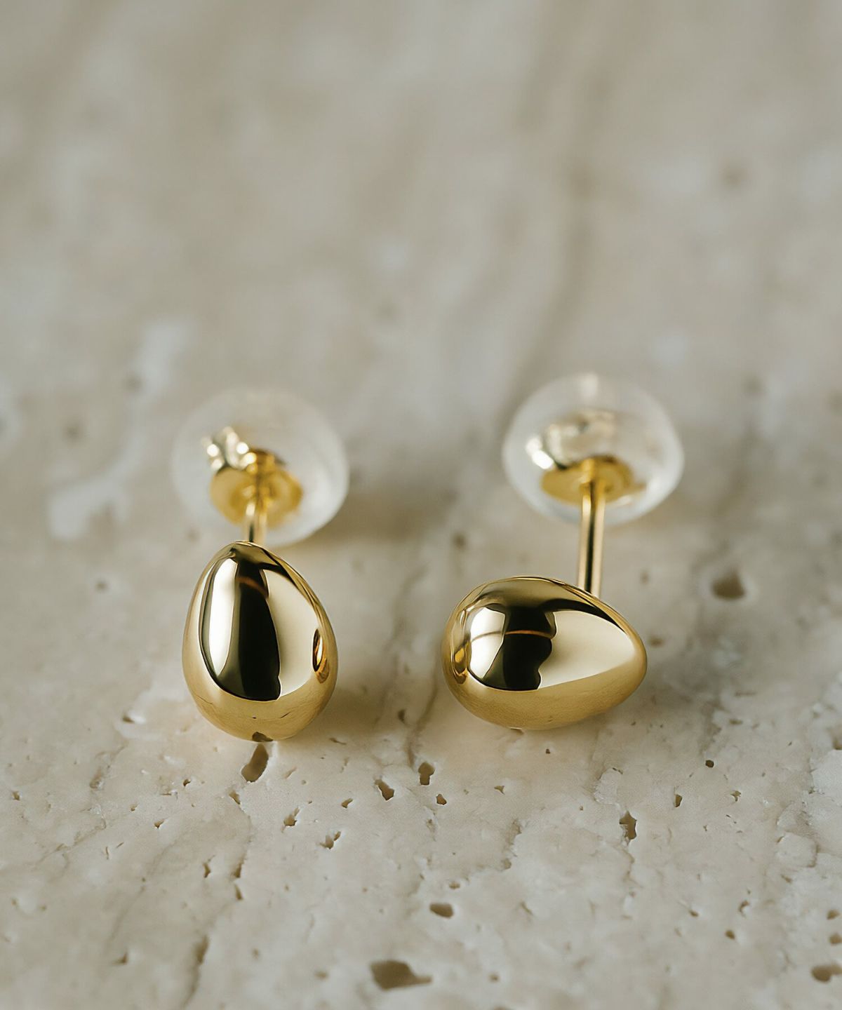 つけっぱなし ピアス ピアス 18金 レディース セカンドピアス k18 軸太 【MOLLICA-GRAND モリカ・グラン】 ポスト長め 18k 小ぶり 金属アレルギー 対応 レディース ジュエリー アクセサリー プレゼント カジュアル おしゃれ セカンドピアス シンプル ぷっくり 豆 エッグ 軽量