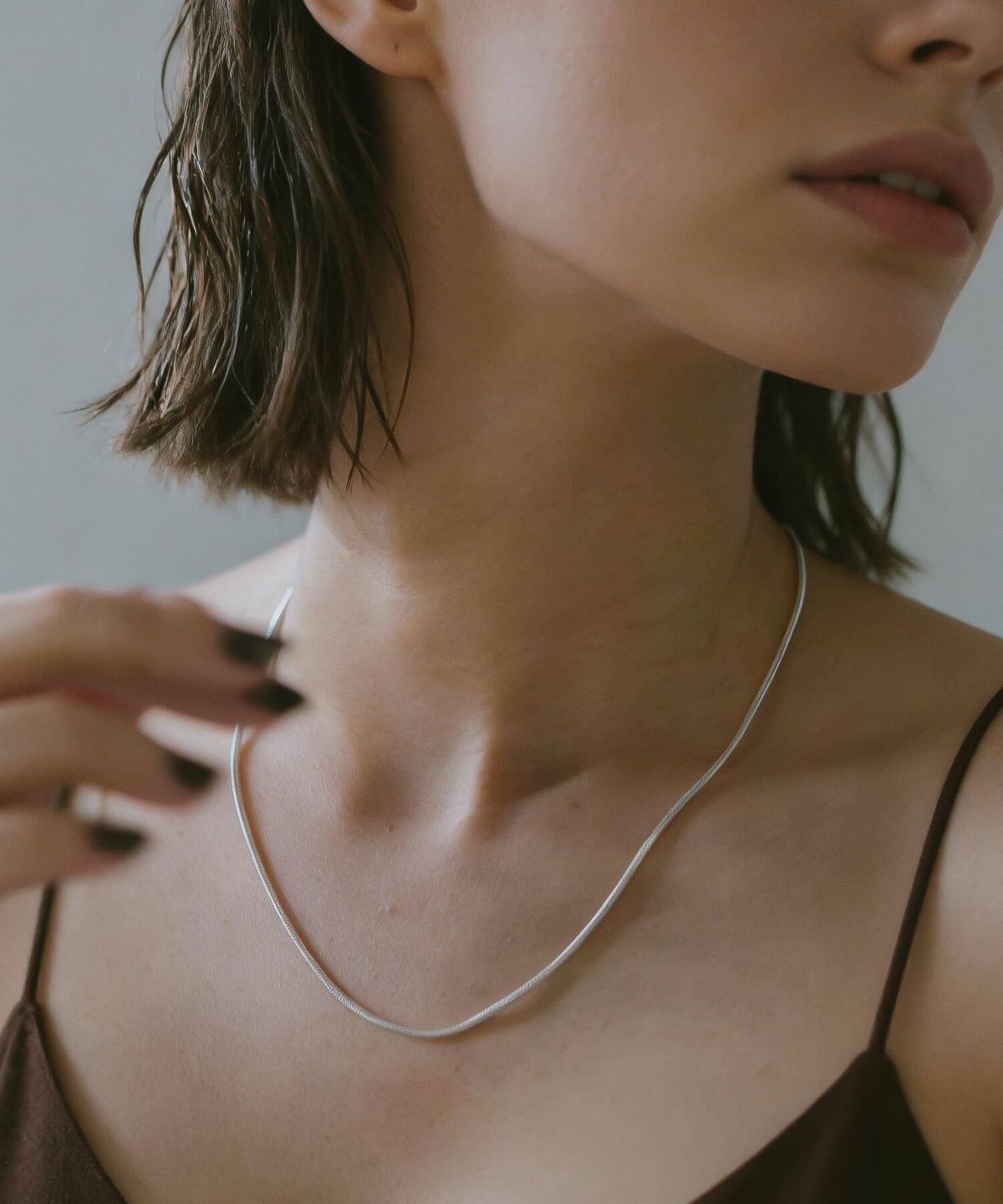 【訳ありアウトレット品】★通常価格→アウトレット価格 シルバー925 スネークチェーン ネックレス 1.6mm シンプル 【VENEC ベネック 】 滑らか 華奢 レディース チェーンネックレス 金属アレルギー 安心 アクセサリー