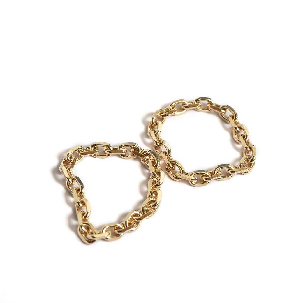 リング 指輪 S M サイズ アレルギー レディース ゴールド 【SILSILA-RING シルシラ】 10k リング 10金 k10 チェーンリング 金属アレルギー 細い 極細 華奢 リング 重ね付け トレンド 上品 流行 スタイリッシュ