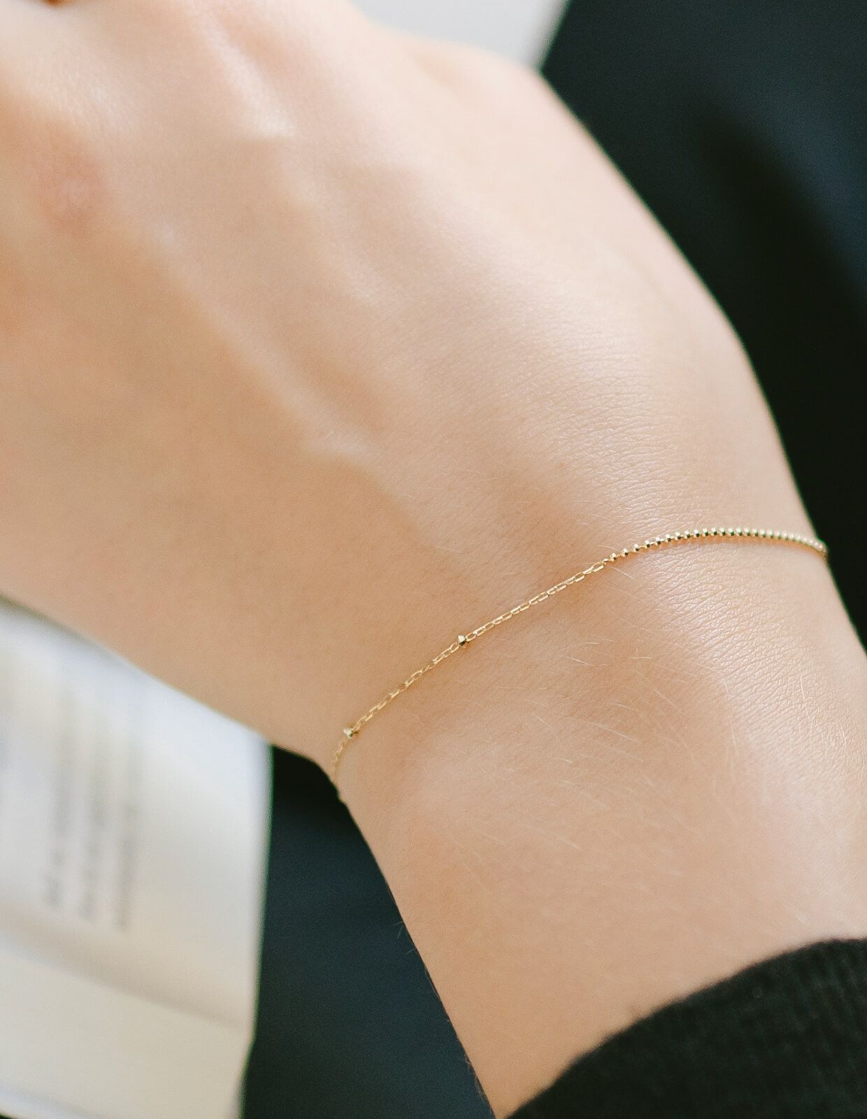 シンプル ゴールド チェーン ブレスレット レディース | Ops.(オプス