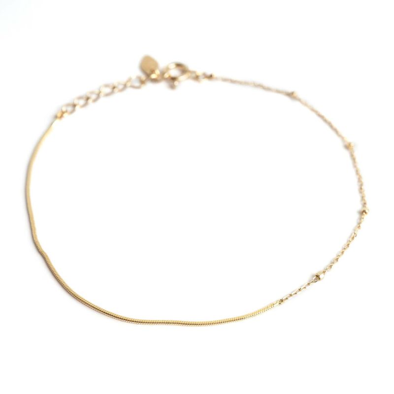 ブレスレット レディース ゴールド ブランド 女性 10k k10 おしゃれ チェーン 人気 ゴールド 金属アレルギー 華奢 細い