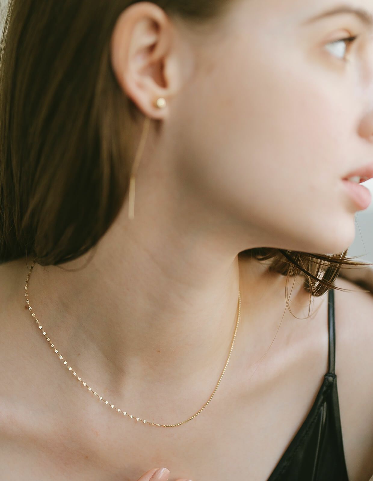 シンプル ゴールド チェーン ネックレス レディース - | Ops.(オプス  