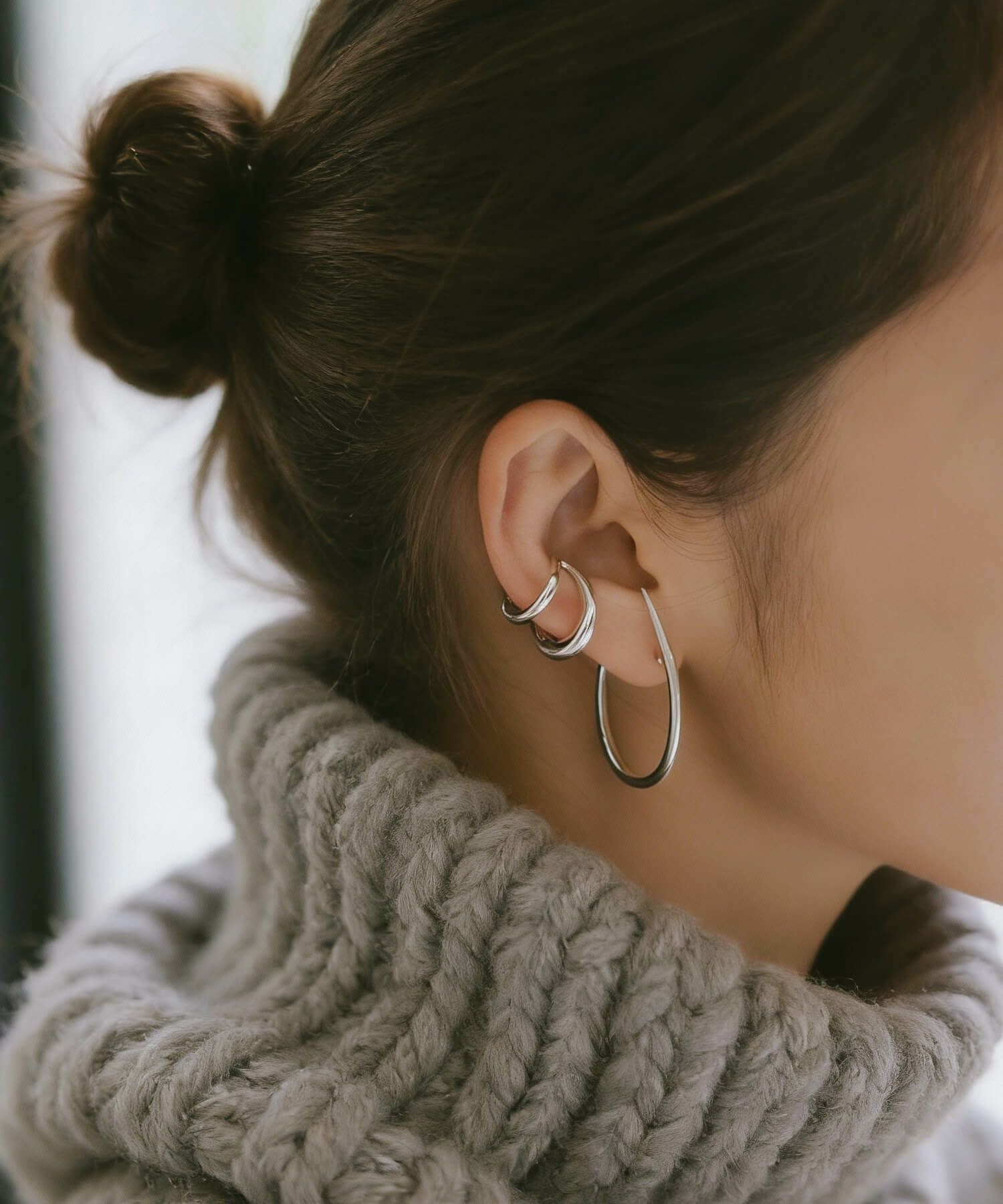 【訳ありアウトレット品】 ピアス フープ 【VIIDA ヴィーダ】 雫 ドロップ 大ぶり ピアス シンプル レディース 18k ピアス 揺れる 派手 個性 レトロ 大人 可愛い ピアス カジュアル フォーマル