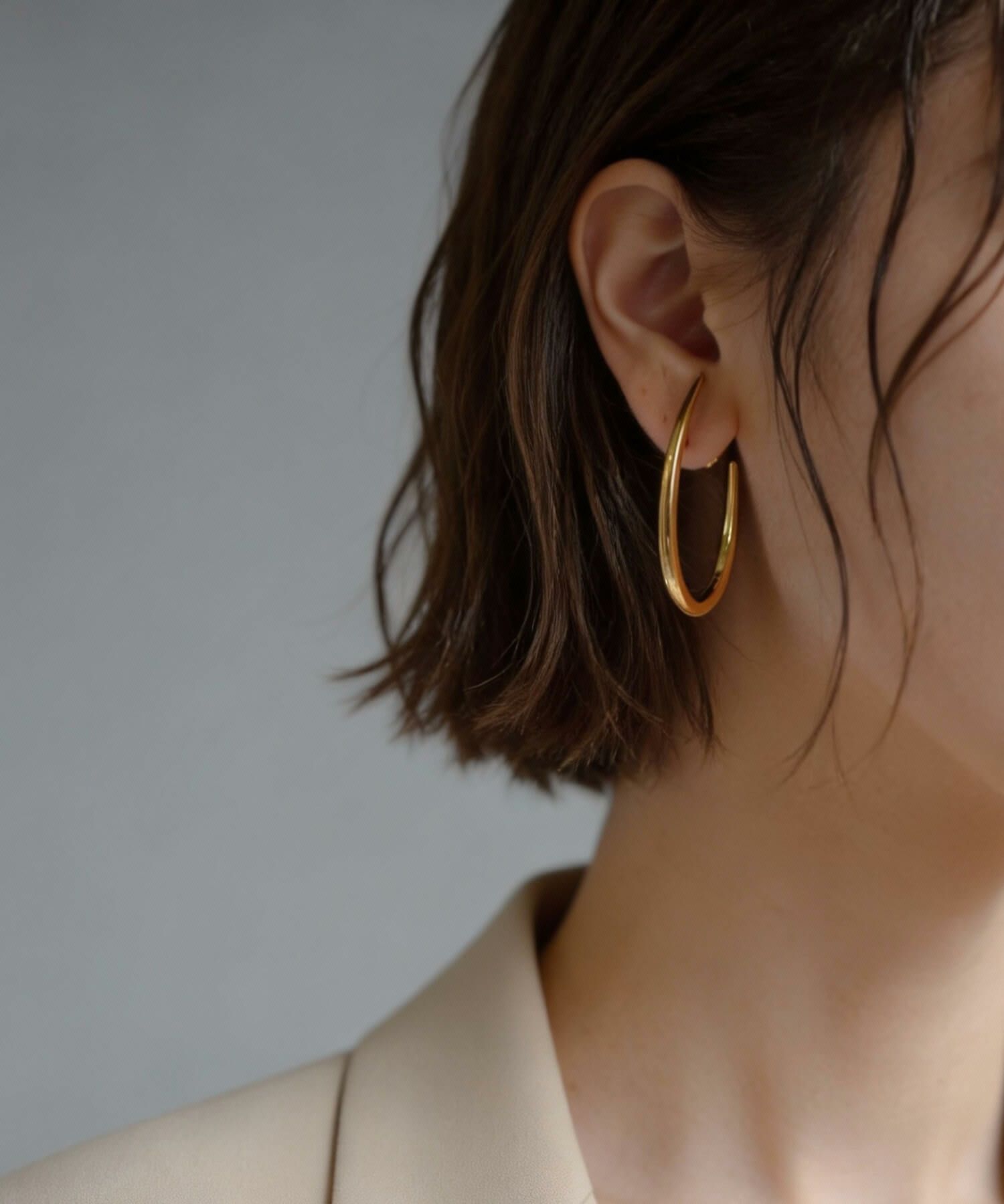 【訳ありアウトレット品】 ピアス フープ 【VIIDA ヴィーダ】 雫 ドロップ 大ぶり ピアス シンプル レディース 18k ピアス 揺れる 派手 個性 レトロ 大人 可愛い ピアス カジュアル フォーマル