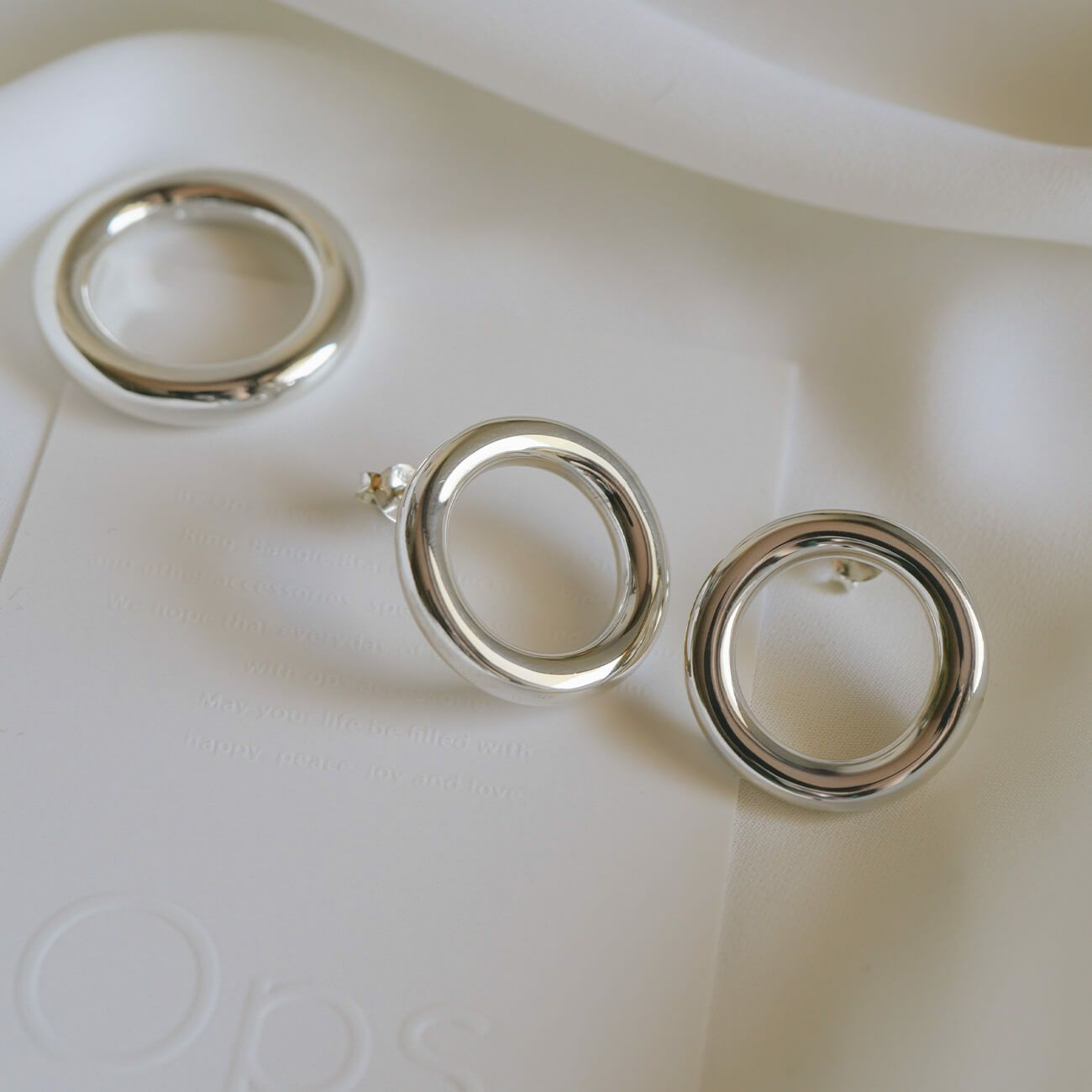 シルバー925 フープピアス