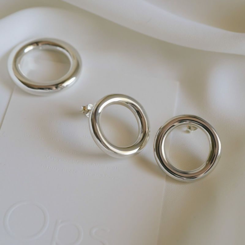 シルバー925 フープピアス