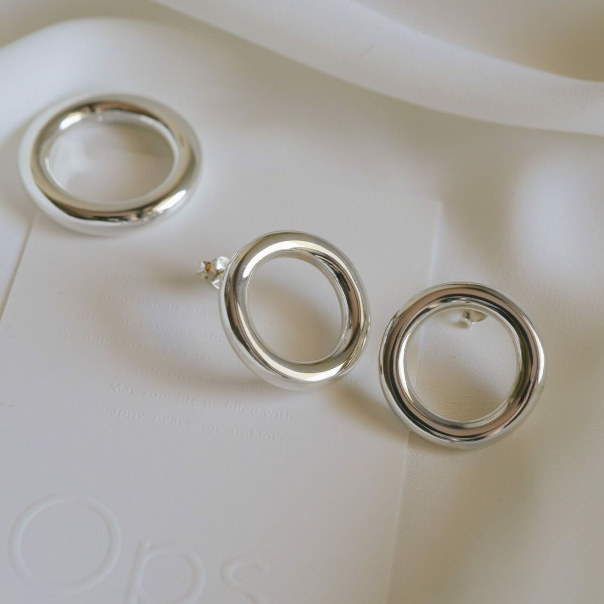 シルバー925 フープピアス