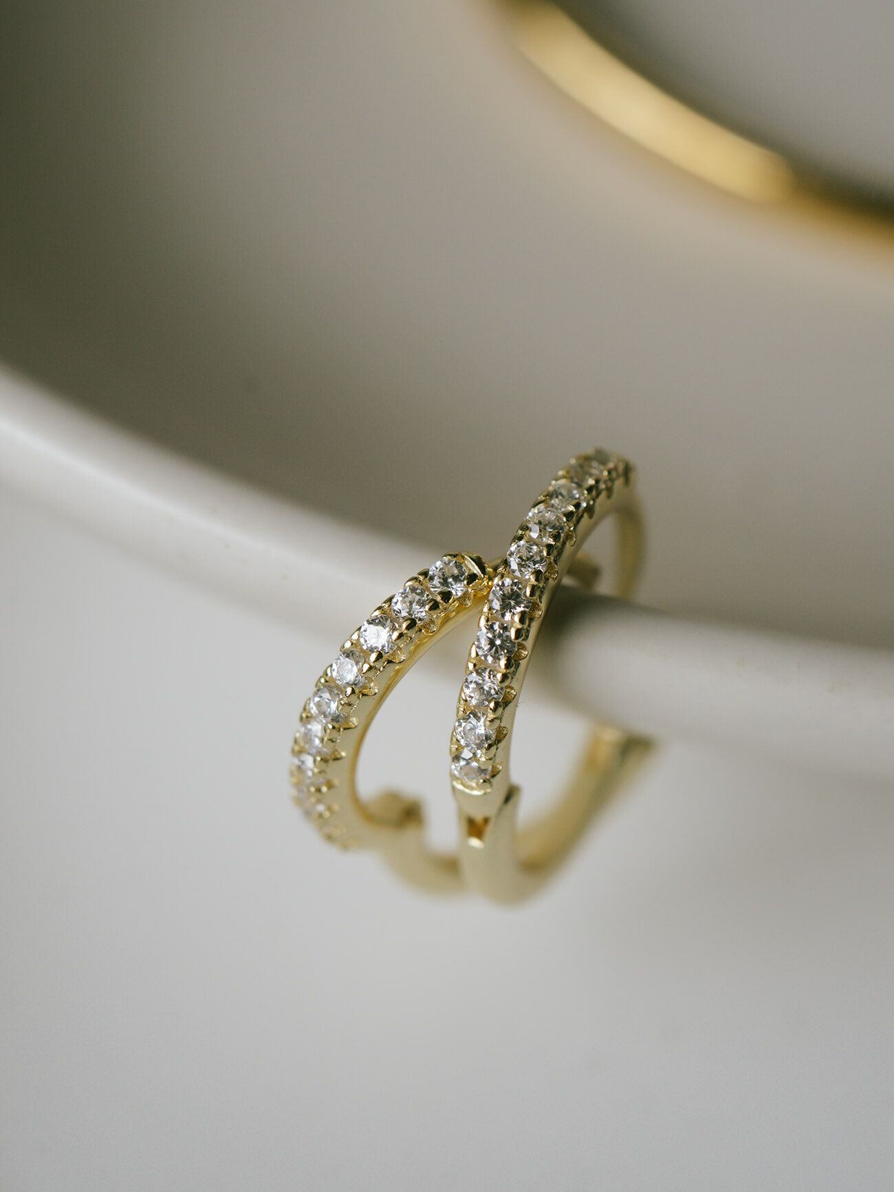 金属アレルギー対応ピアスフープ小さめジルコニア【kyklos-strキクロス・ストレート】中折れ式シルバー925フープピアス18K仕上げシルバーピアスゴールドk18小ぶりピアスSilver92518金ニッケルフリーピアスシンプルレディースキラキラ