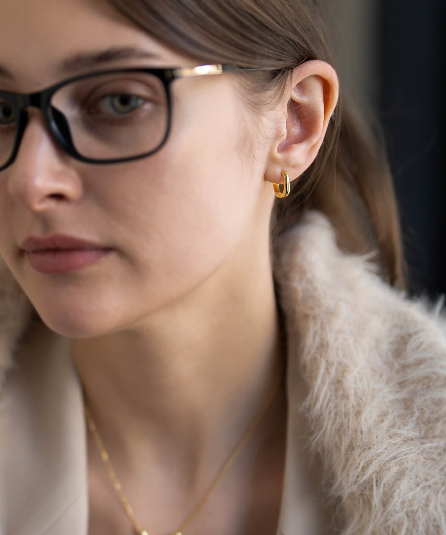 金属アレルギー対応ピアスフープ小さめ【kyklos-waveキクロス・ウェーブ】幾何学ウェーブピアス18k仕上げフープ中折れ式シルバー925フープピアスシルバーゴールドk18小ぶりピアス18金六角ニッケルフリーシンプルピアスレディース