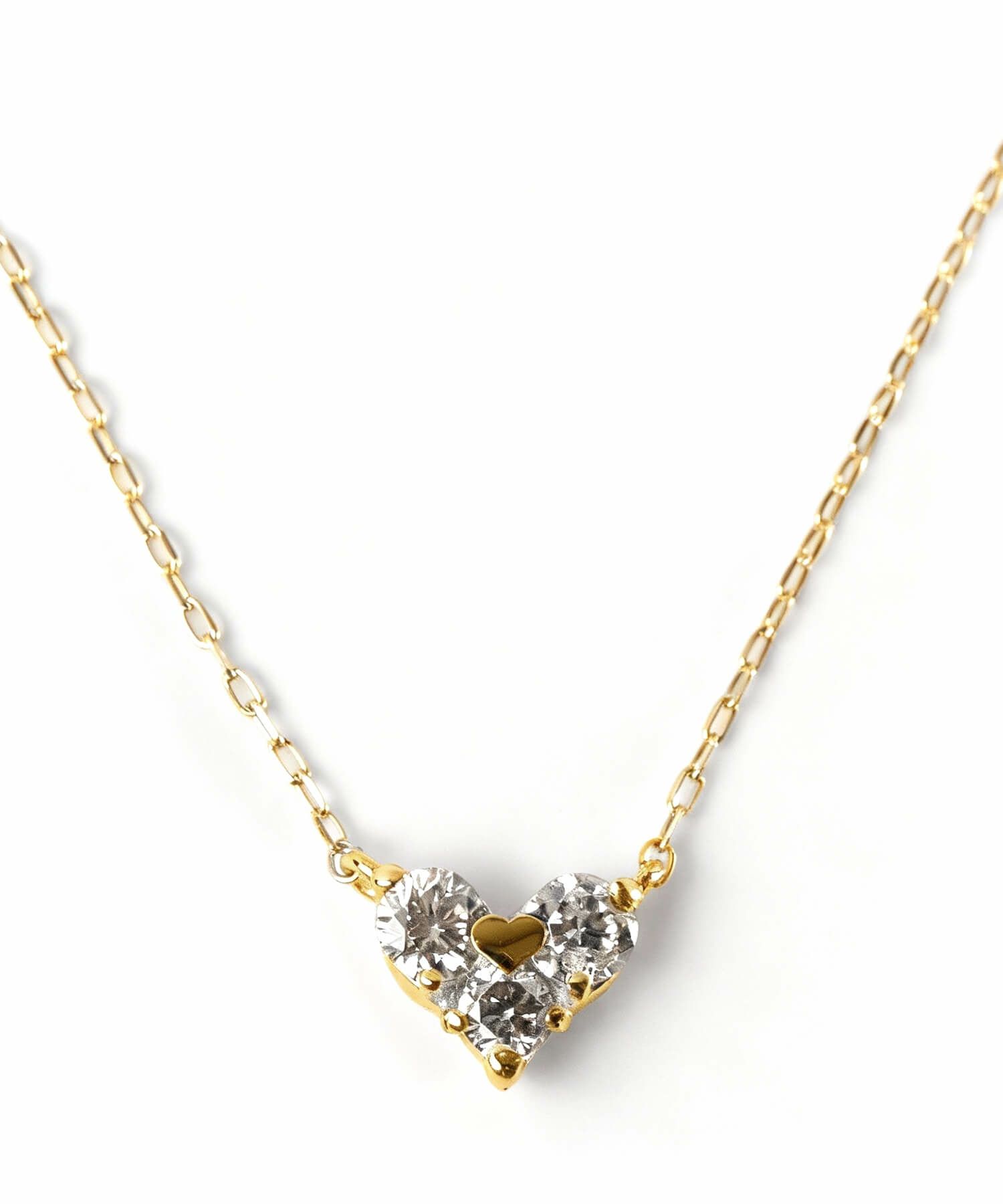 18kネックレスチェーンプラチナダイヤモンドトップ【majerta-nkマジェルタ】18金金属アレルギー対応レディースジュエリーダイヤハートネックレスゴールドシルバーアクセサリーk18クリスマスギフト女性プレゼント大人カジュアルおしゃれシンプル