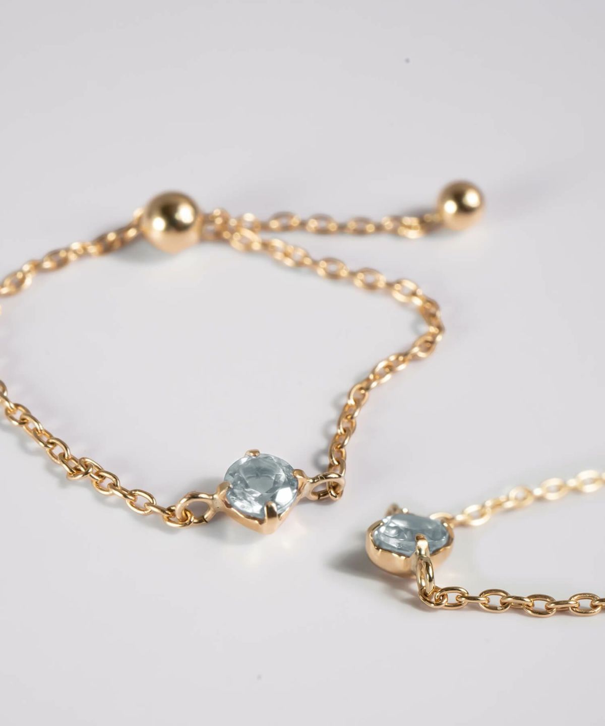 リング指輪18kゴールドレディース【megrez-gemsメグレズ】天然石18金k18チェーンリングフリーサイズ調整可金属アレルギー対応細い繊細極細華奢トゥリングパワーストーンオパールアクアマリンリング重ねづけトレンドクリスマスプレゼント