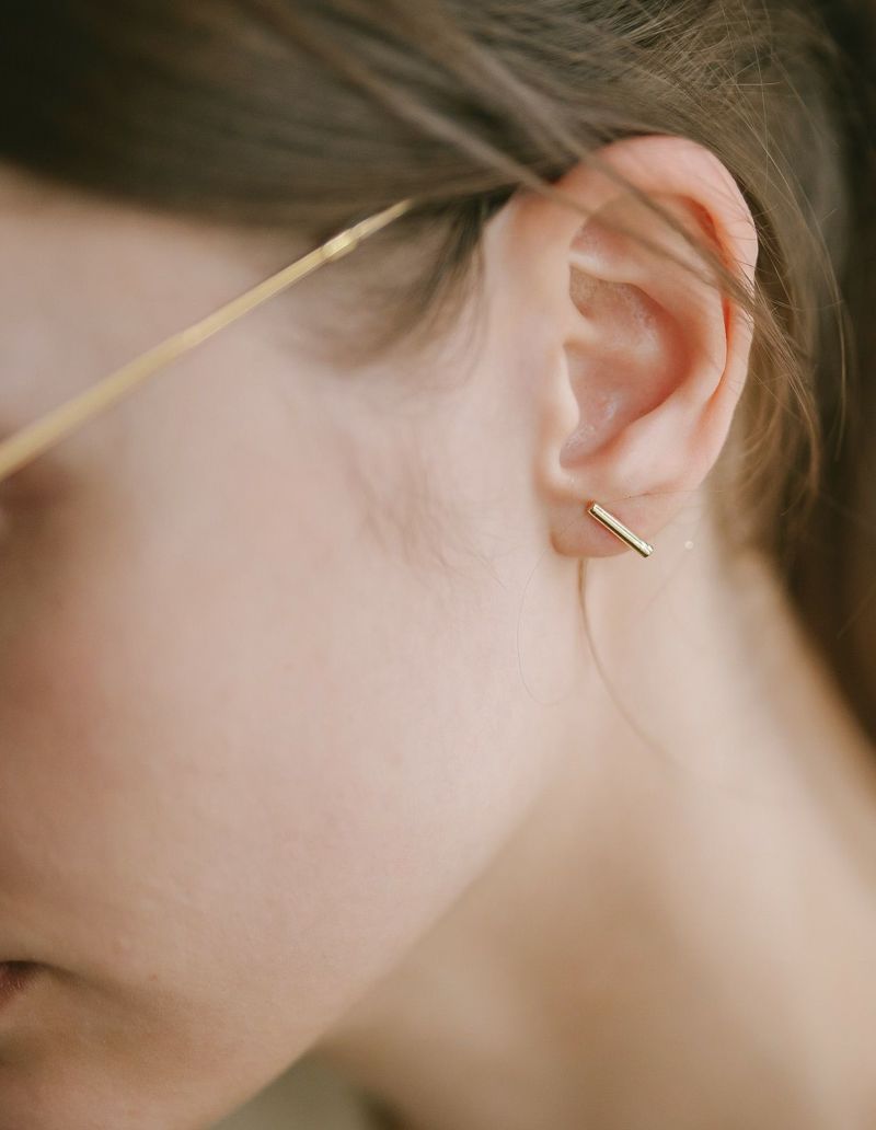 18金　ピアス 18金 ピアス セカンドピアス 18k スーパーキュービック