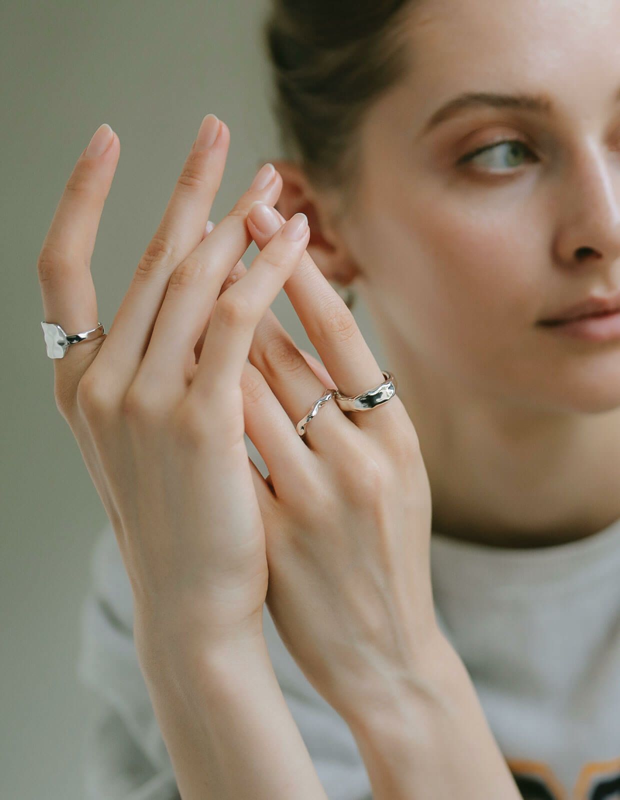 【訳ありアウトレット品】★通常価格→アウトレット価格 リング レディース メンズ ゴールド 指輪 シルバー k18 仕上げ 【Olieolie オリオリ】 ハート スクエア フラットリング 槌目 シルバー925 シンプル 18k 18金 シンプル ゴールド 18K仕上げ シルバーリング Silver925