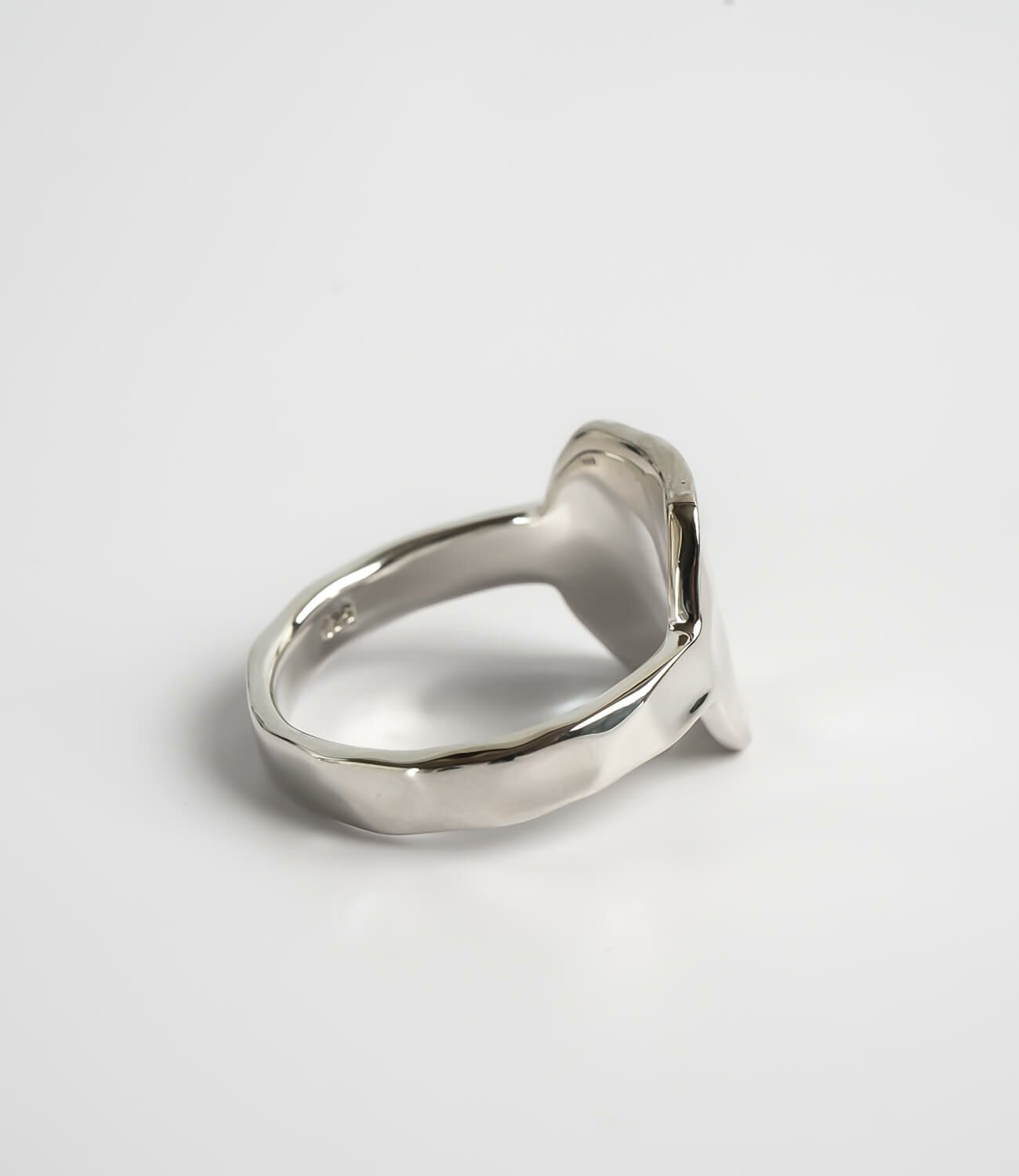 【訳ありアウトレット品】★通常価格→アウトレット価格 リング レディース メンズ ゴールド 指輪 シルバー k18 仕上げ 【Olieolie オリオリ】 ハート スクエア フラットリング 槌目 シルバー925 シンプル 18k 18金 シンプル ゴールド 18K仕上げ シルバーリング Silver925