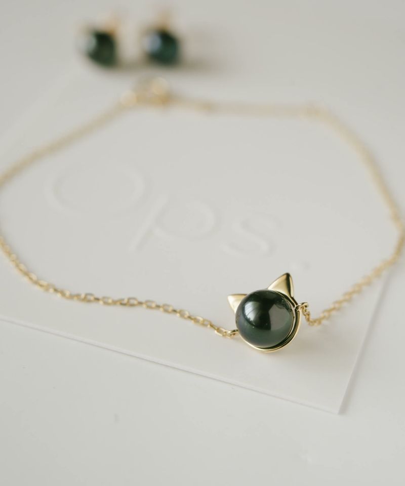 売上を医学研究寄付】 猫 ブレスレット【fortuna-cat-br フォルトゥナ