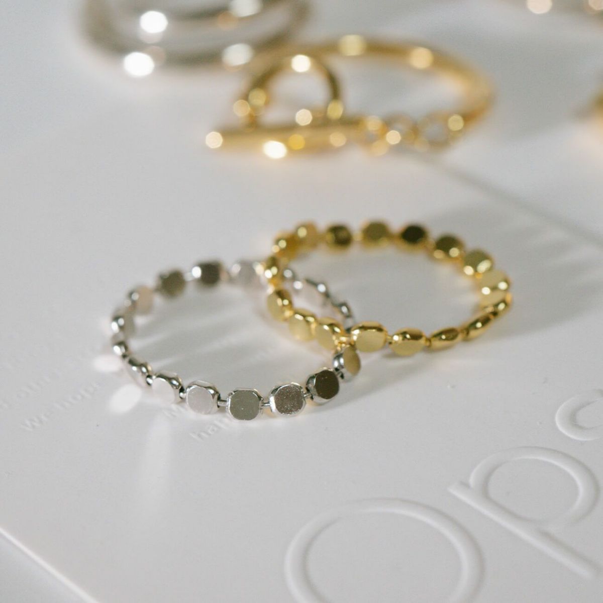 ドット リング 指輪 レディース シルバー k18 仕上げ 【kivia-ring キヴィア】 