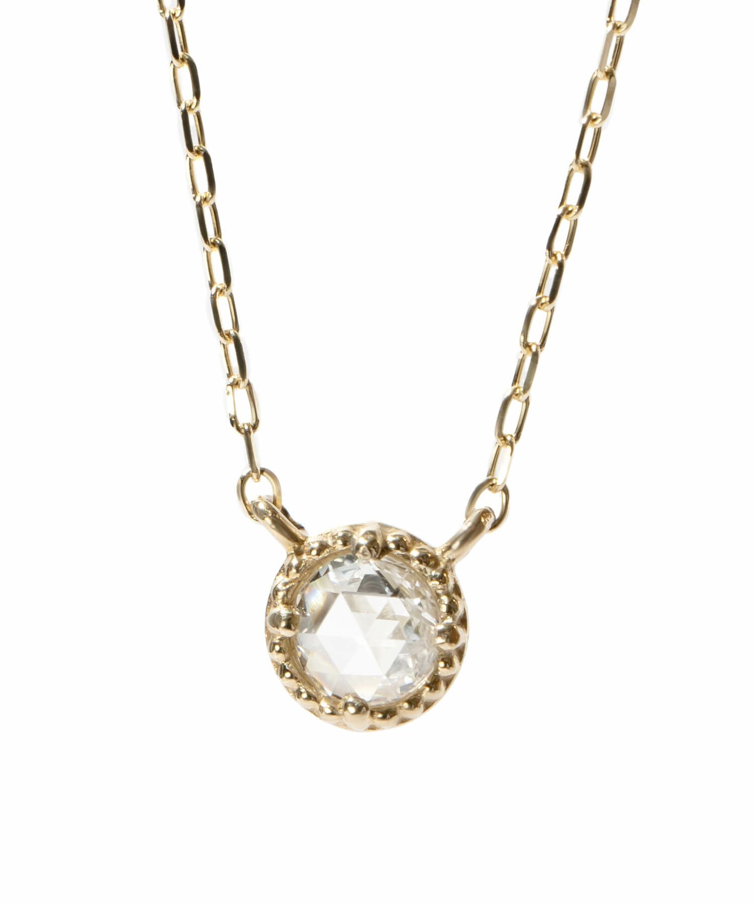 ダイヤ10kチェーンネックレスレディース金属アレルギー【asteri-vega-nkアステリ・ベガ】ダイヤモンドk10ネックレスドロップラウンド丸10金クリスマスギフト女性プレゼント大人シンプル華奢緻密細い滑らかネックレス40cm40センチ上品