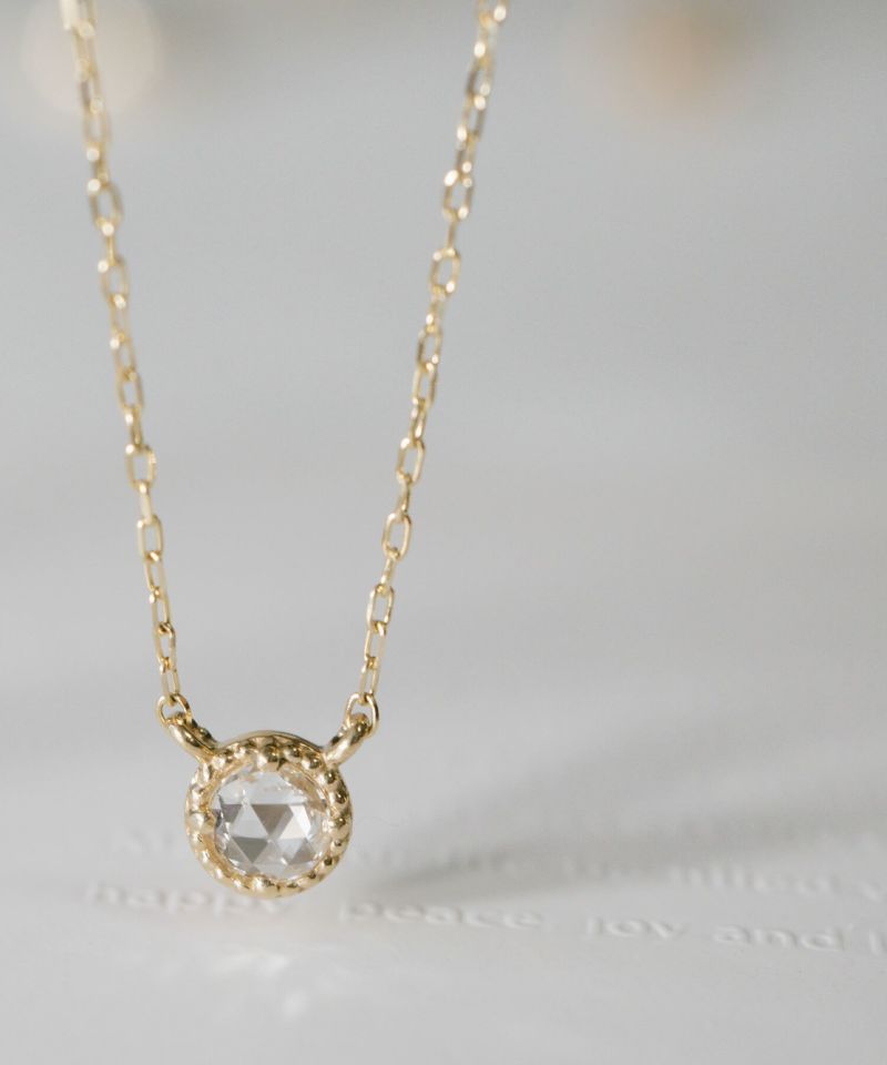 ダイヤ10kチェーンネックレスレディース金属アレルギー【asteri-vega-nkアステリ・ベガ】ダイヤモンドk10ネックレスドロップラウンド丸10金クリスマスギフト女性プレゼント大人シンプル華奢緻密細い滑らかネックレス40cm40センチ上品