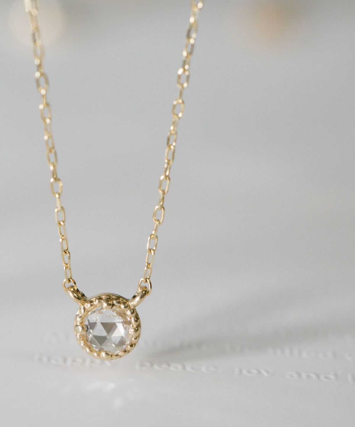 ダイヤ10kチェーンネックレスレディース金属アレルギー【asteri-vega-nkアステリ・ベガ】ダイヤモンドk10ネックレスドロップラウンド丸10金クリスマスギフト女性プレゼント大人シンプル華奢緻密細い滑らかネックレス40cm40センチ上品