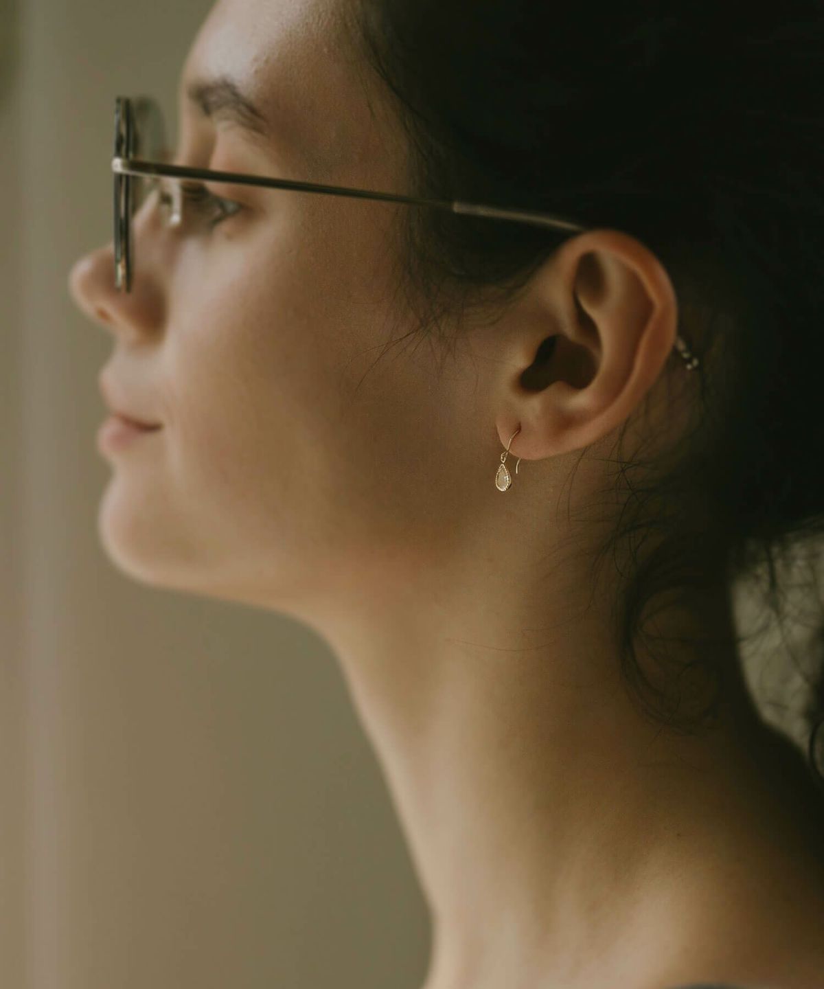 ピアス揺れるかわいい天然石金属アレルギー対応【terra-solze-peテラ・ソルゼ】ピアス10K10金k10ホワイトトパーズオパール小さめピアス小ぶり大人おしゃれピアスシンプル小さい誕生石エレガント石パワーストーンお守り繊細