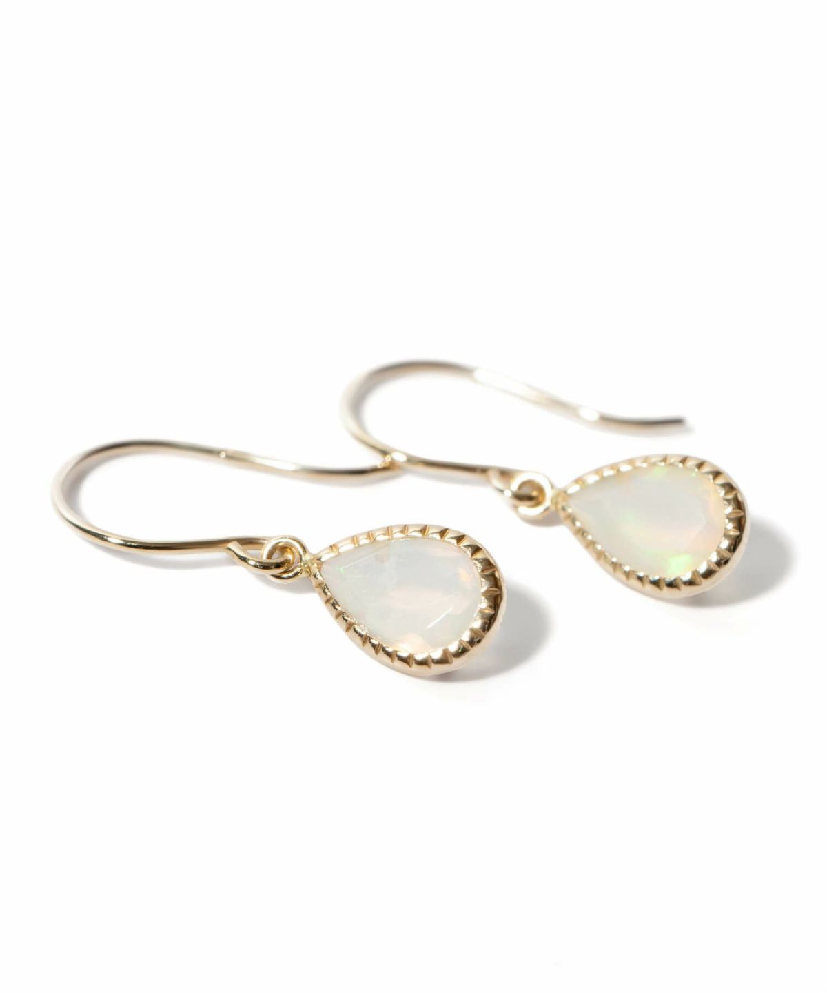 ピアス揺れるかわいい天然石金属アレルギー対応【terra-solze-peテラ・ソルゼ】ピアス10K10金k10ホワイトトパーズオパール小さめピアス小ぶり大人おしゃれピアスシンプル小さい誕生石エレガント石パワーストーンお守り繊細