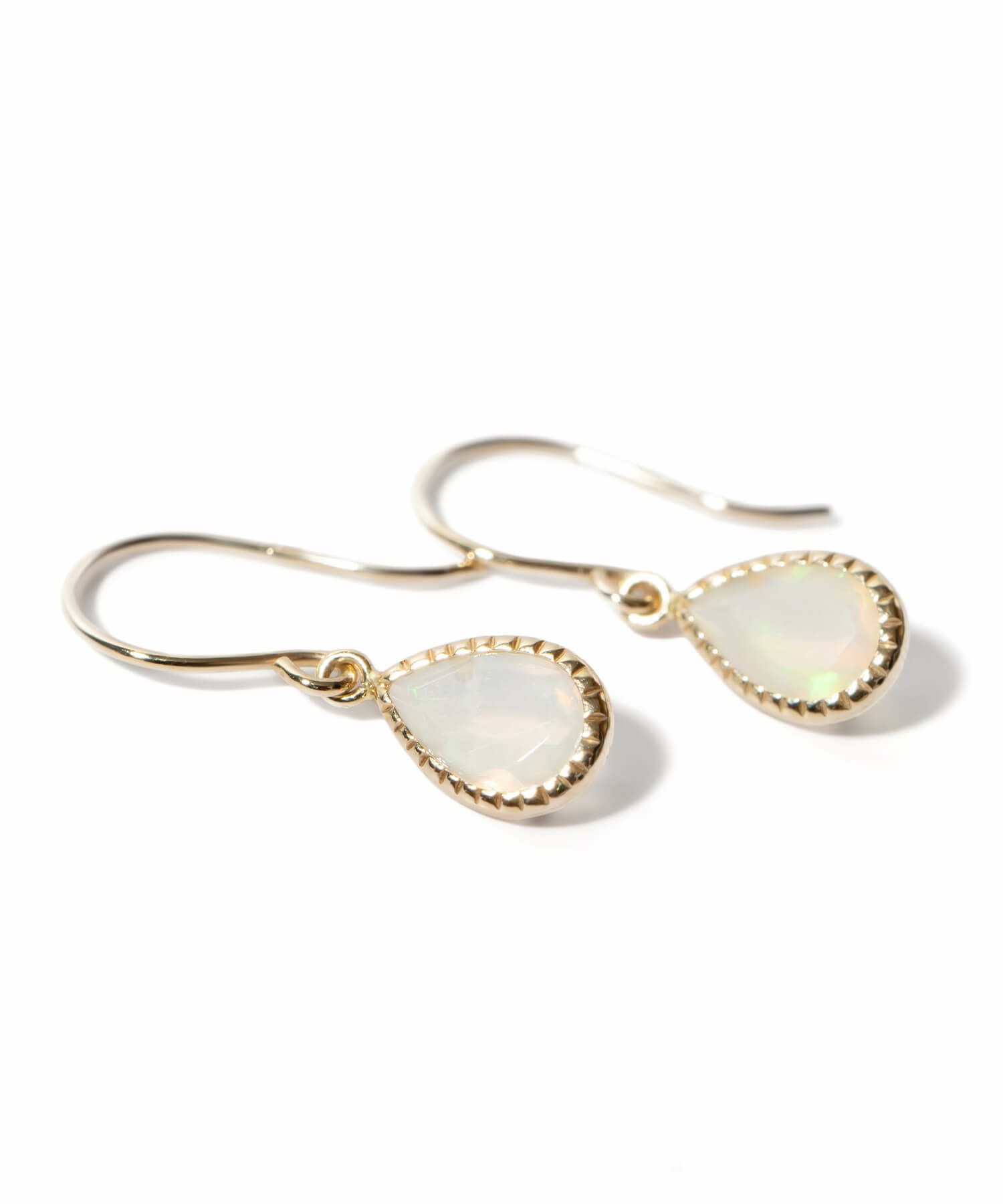 ピアス揺れるかわいい天然石金属アレルギー対応【terra-solze-peテラ・ソルゼ】ピアス10K10金k10ホワイトトパーズオパール小さめピアス小ぶり大人おしゃれピアスシンプル小さい誕生石エレガント石パワーストーンお守り繊細