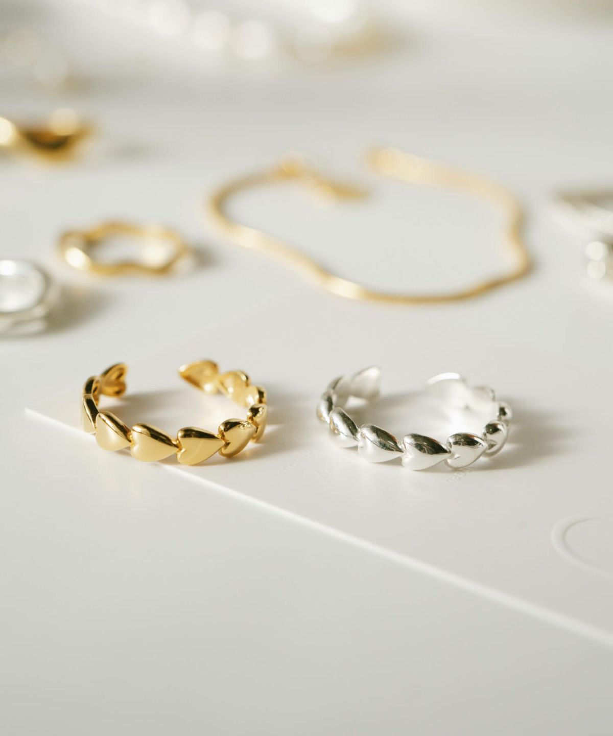 リングレディースメンズゴールド指輪シルバー【sydan-hzringシダン・ホライゾン】k18仕上げハートリングシルバー925シンプル18k18金シンプルゴールドシルバーリング大人可愛い30代40代50代レディースファッションカジュアル春夏きれいめコーデ