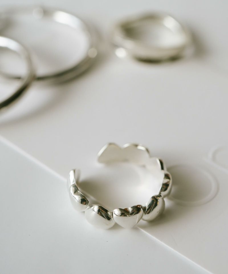 シルバー925 レディース ハート  リング