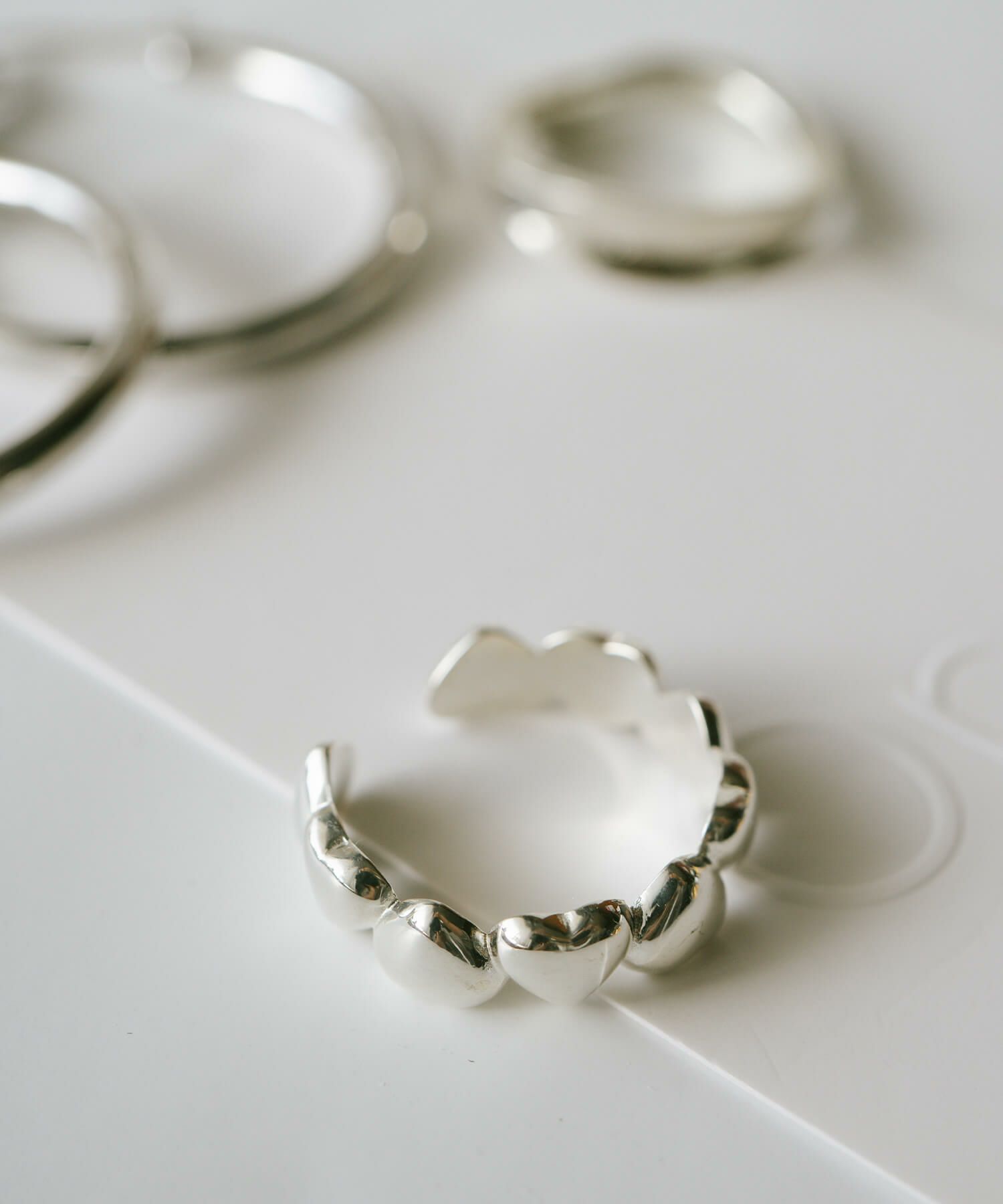 シルバー925 レディース ハート  リング