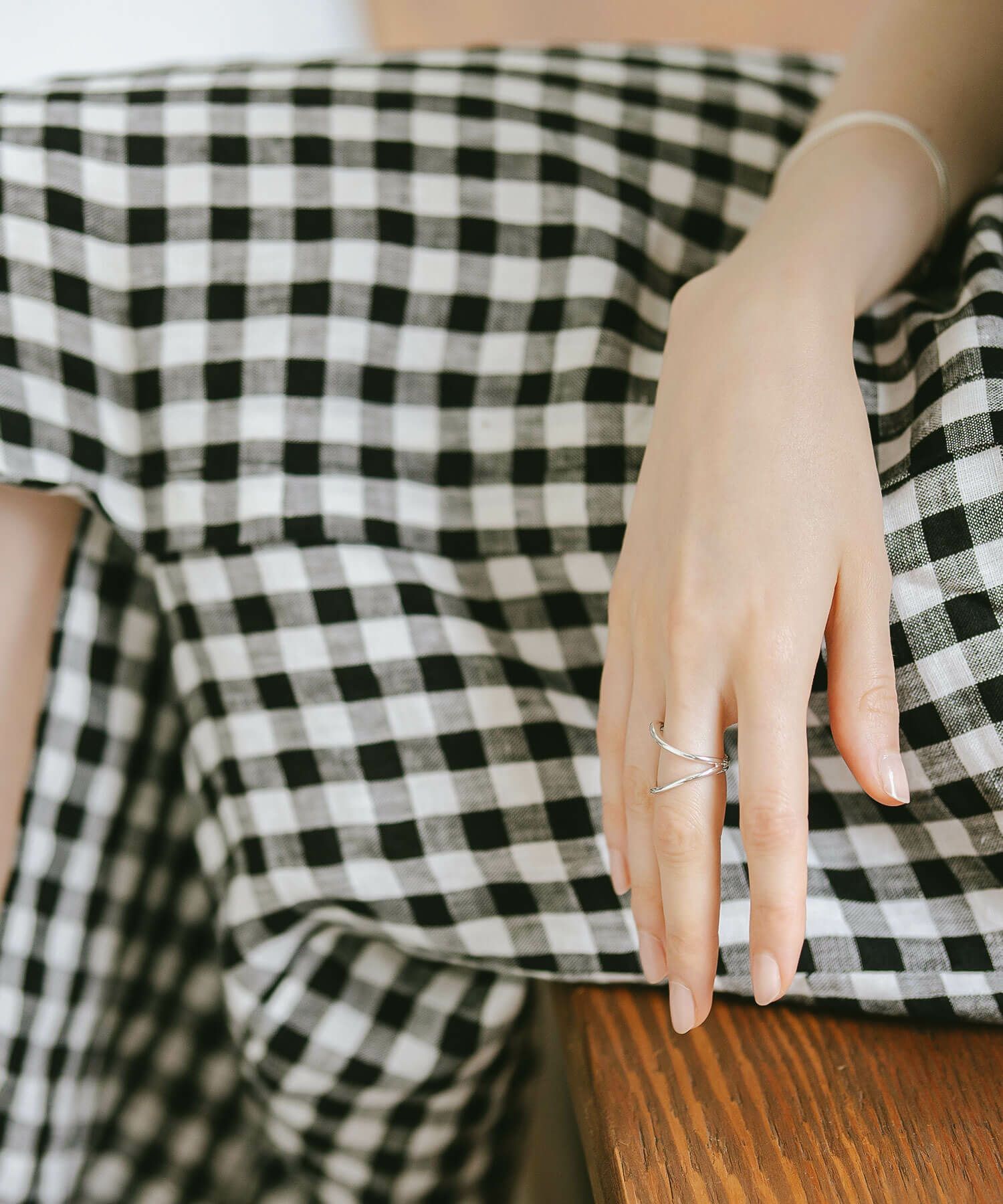 シルバー925 リング メンズ レディース 重ねづけ Vバンド リング  Vライン V字