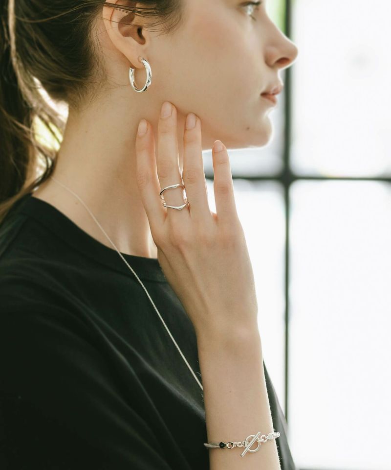 Silver925 Double Chevron Ring GAVIOTA-BULKY-RING -ガビオタ・バル