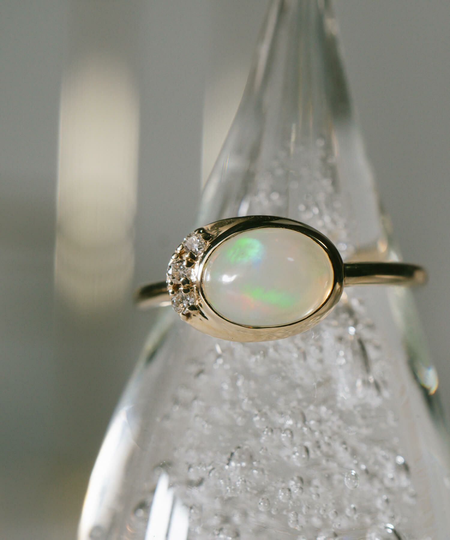 オパール リング k10 【elia-tva-ring エリア・トヴォ】 天然石 リング  