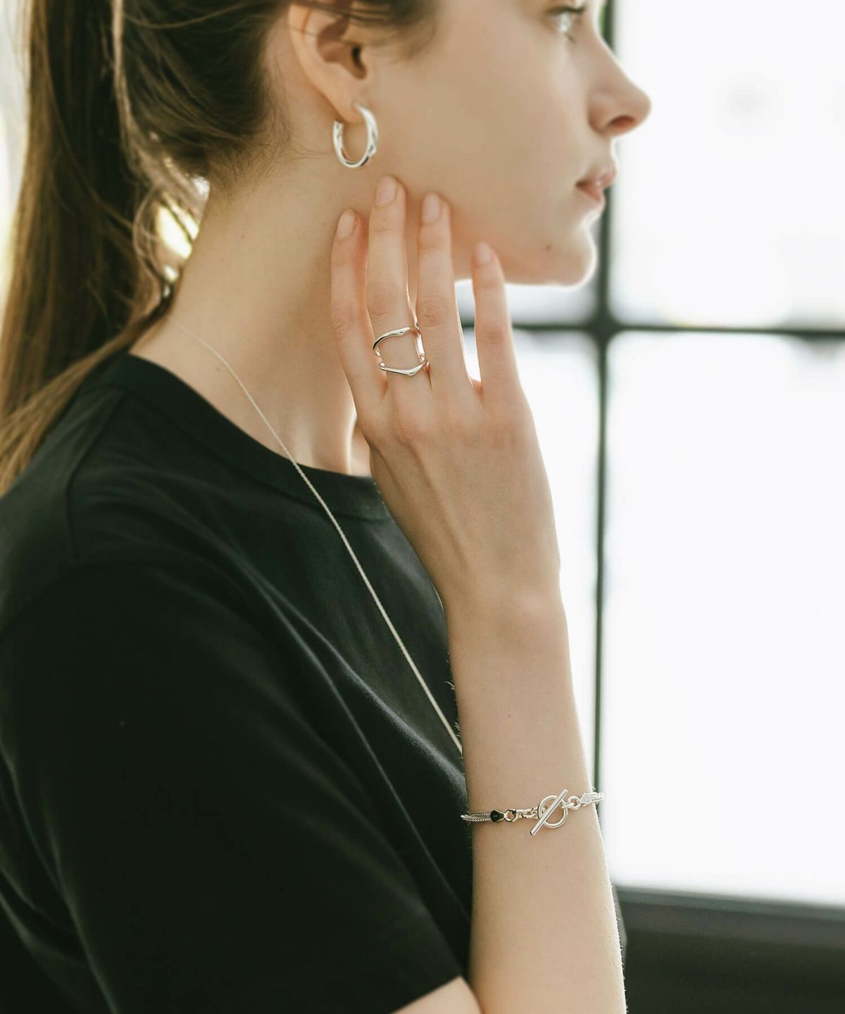 マンテルチェーンブレスレットシルバー925【venec-gemelli-brべネック・ジェメリ】シルバーブレスレットメンズ2連レディース18kゴールド18金仕上げk18イエローゴールド滑らか華奢ブレスレット金属アレルギー対応誕生日プレゼント女性30代40代50代