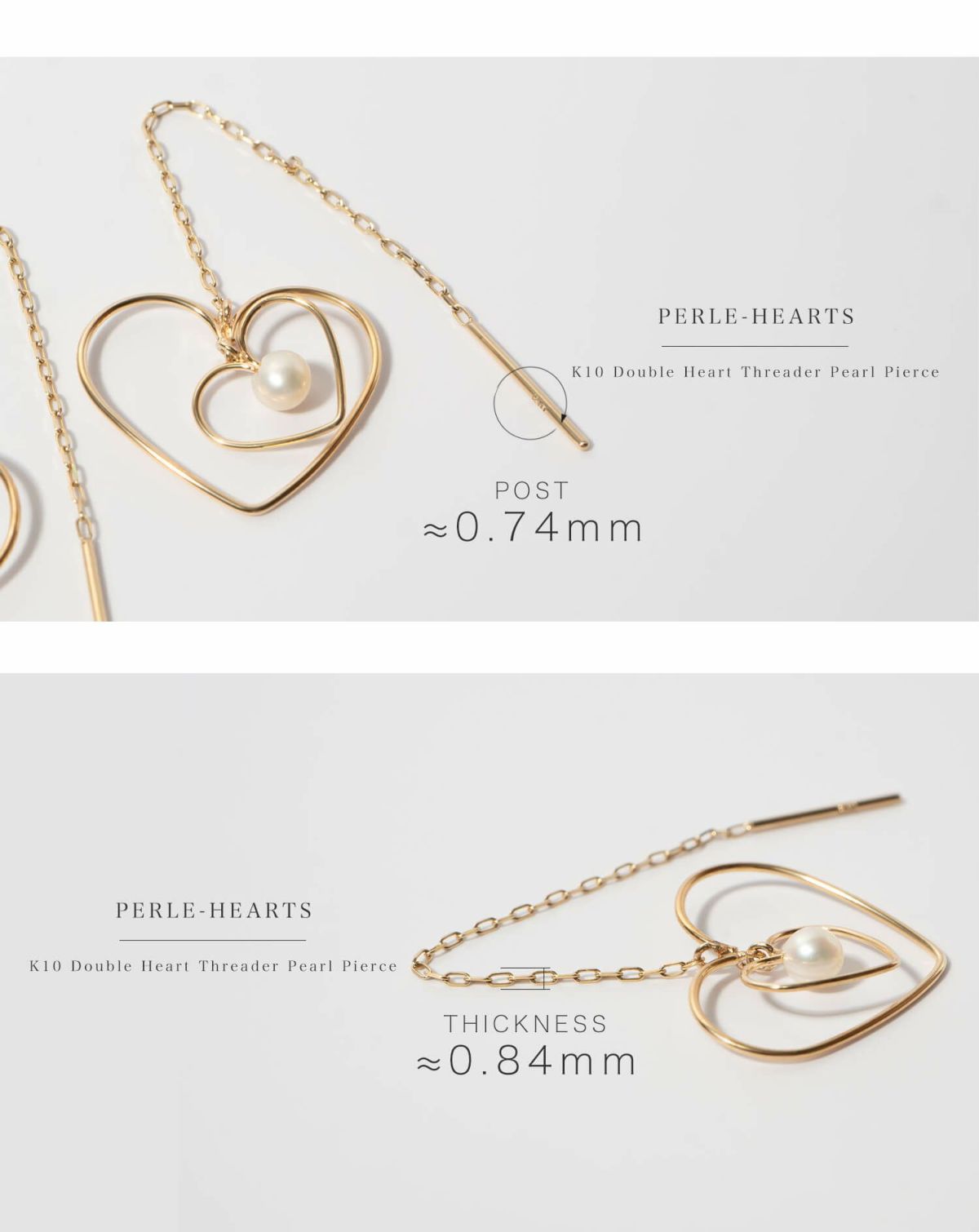 パールピアス揺れるハートピアスキラキラ【perle-hearts-peペルレ・ハーツ】淡水パールフープピアスゴールド細いピアス金属アレルギー対応10金パールピアスK1010K真珠ピアス普段使い誕生日プレゼント女性かわいい20代30代40代50代母親60代