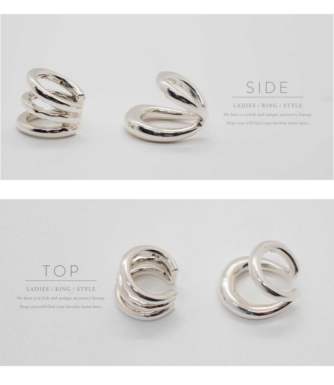 イヤーカフシンプルレディースシルバー925ノンホールピアスピアリング大ぶり【RHENEレーネ】18kゴールド仕上げイヤリングSilver925金属アレルギー対応片耳用フックピアスカジュアルフォーマルおしゃれ