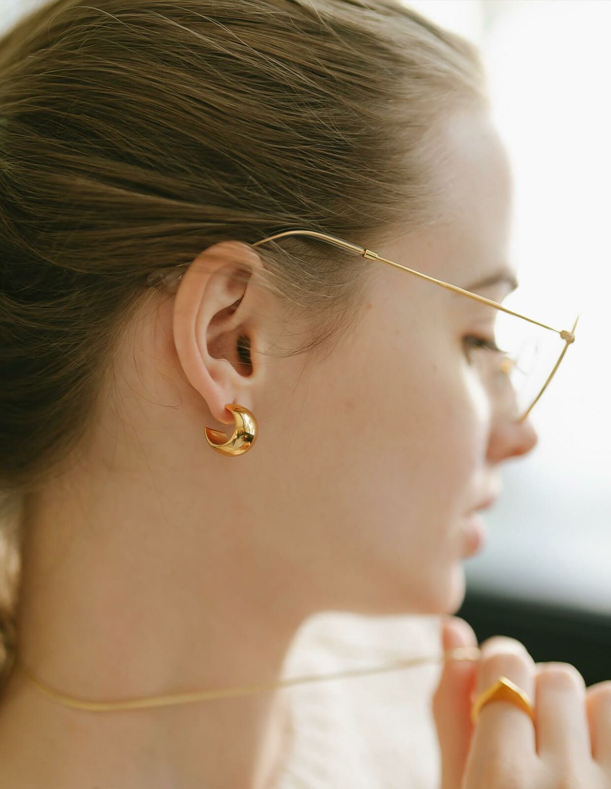 ピアス金属アレルギー対応【CAPPIOカッピオ】シルバー925フープピアス18K仕上げシルバーピアスゴールド大ぶりk18大きめピアスフープピアスアーチSilver92518金ニッケルフリーピアスシンプルレディース