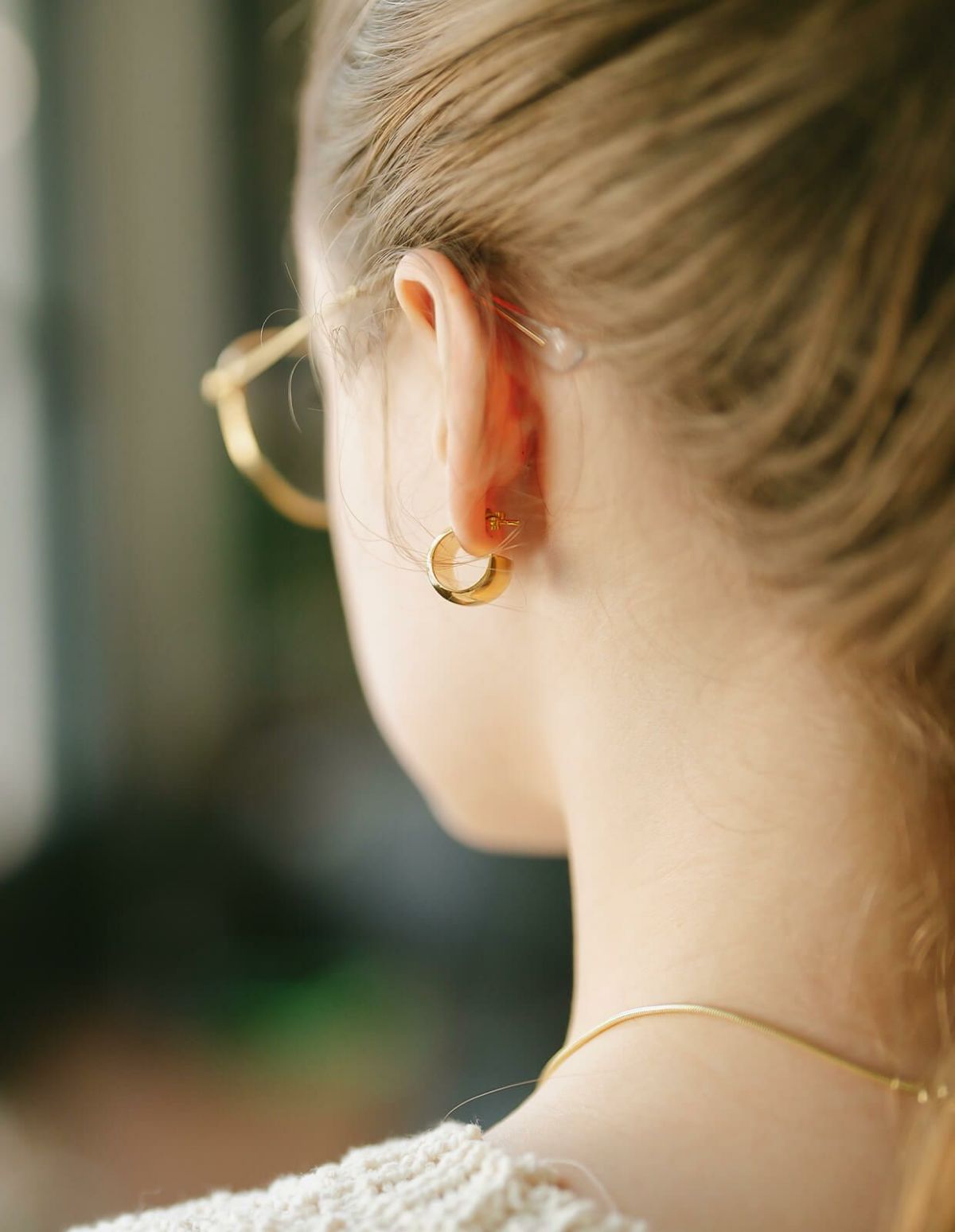 ピアス金属アレルギー対応【CAPPIOカッピオ】シルバー925フープピアス18K仕上げシルバーピアスゴールド大ぶりk18大きめピアスフープピアスアーチSilver92518金ニッケルフリーピアスシンプルレディース