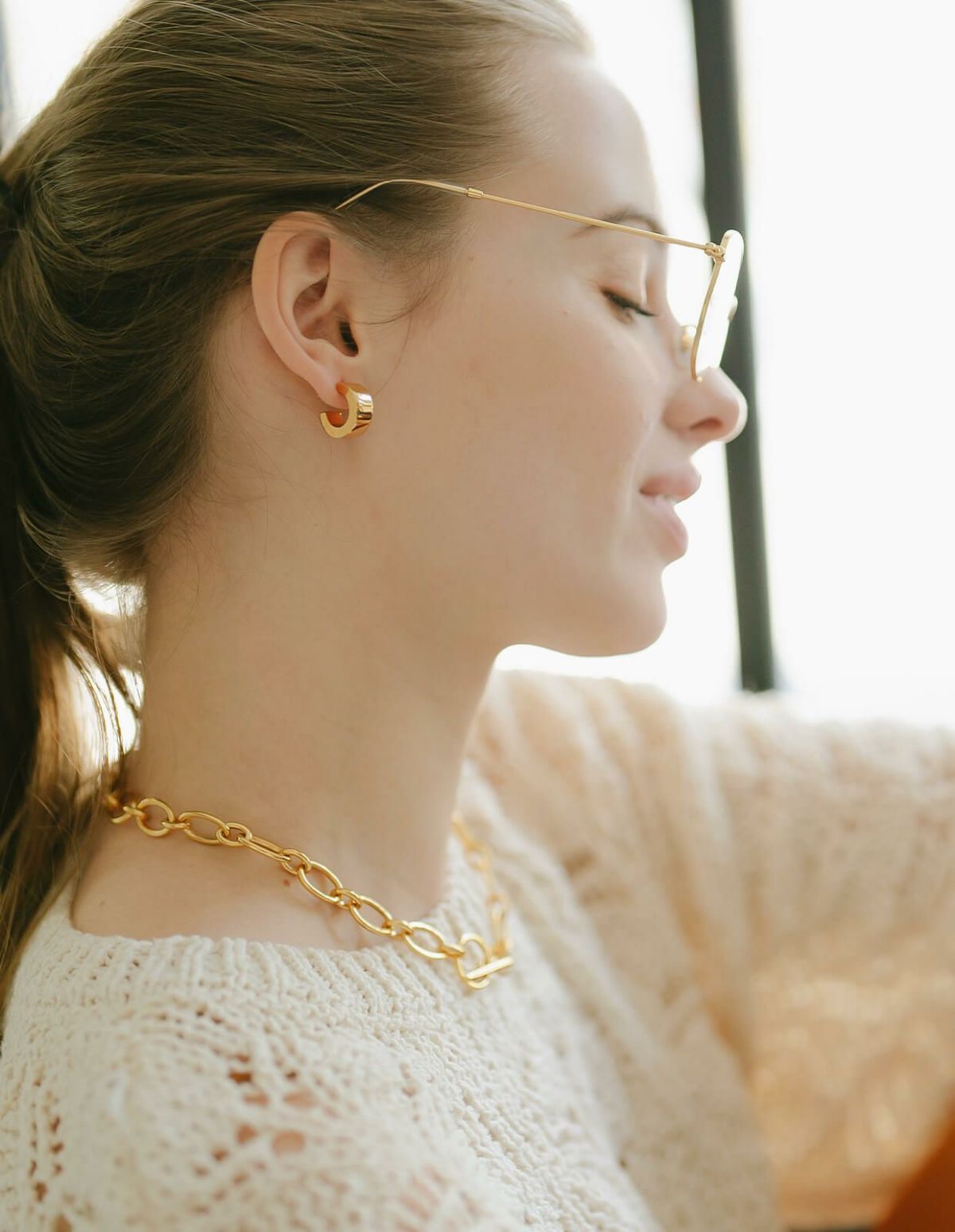 ピアス金属アレルギー対応【CAPPIOカッピオ】シルバー925フープピアス18K仕上げシルバーピアスゴールド大ぶりk18大きめピアスフープピアスアーチSilver92518金ニッケルフリーピアスシンプルレディース